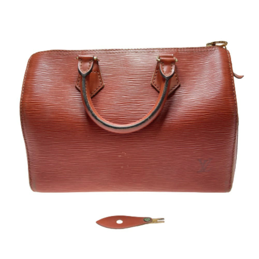 LOUIS VUITTON Epi Speedy Kenya Brown Gold Handbag